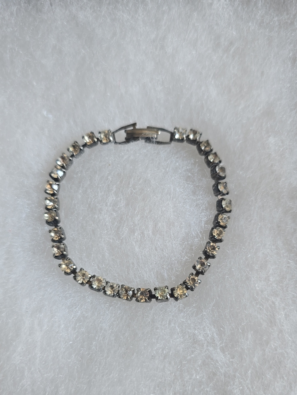 Crystal Tennis Bracelet - Clear Stones